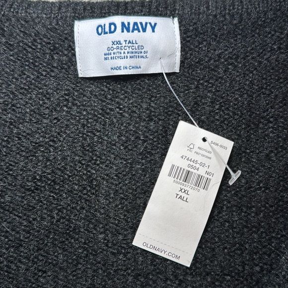Old Navy Black Cardigan Sweater With Faux Pearl Buttons Size XXL TALL - Picture 4 of 10